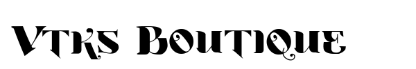 Vtks Boutique font preview